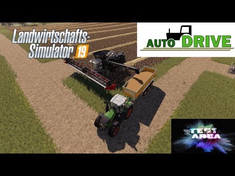 LS19 Autodrive Tutorial - Unloading a Combine Harvester with Autodrive