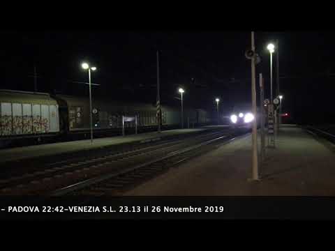 TRENITALIA FR 9761 ETR 1000 MILANO C.LE 20:45 - PADOVA 22:42-VENEZIA S.L. 23.13 26 novembre 2019