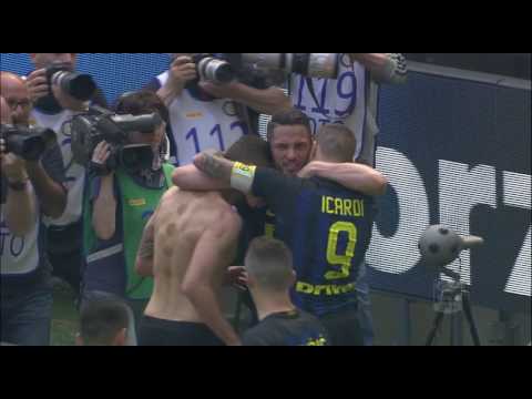 Il gol di Candreva - Inter - Milan 2-2 - Giornata 32 - Serie A TIM 2016/17
