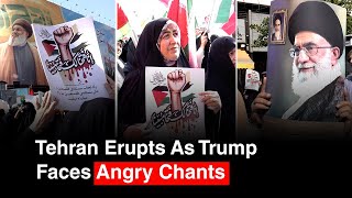 BREAKING: Iranian Crowds Chant Against Trump During Gaza Ceasefire Celebration