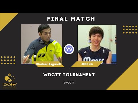 Virginia State Champion Allen Lin VS Pro Table Tennis Player, Khaleel Asgarali