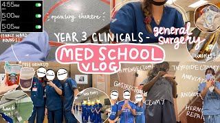 med school vlog 🏥 life of a year 3 NUS medical student (GENERAL SURGERY posting) 🍎