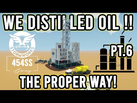 Stormworks: ADVANCED OIL RIG PT.6 - Successfully Distilling Oil