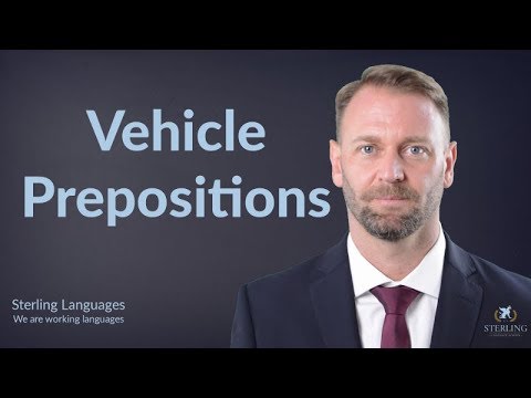 Vehicle Prepositions