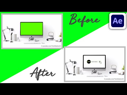 Green Screen Before Using & After Using Chroma Key Effects | After Effects | TechStation25