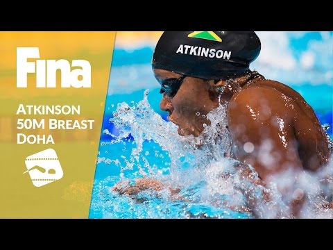 Atkinson 0.18sec shy of WR – 50m Breaststroke #6 Doha