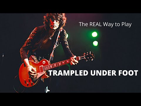 The REAL way to play Trampled Under Foot  by Led Zeppelin on guitar
