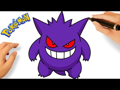 COMMENT DESSINER GENGAR ECTOPLASMA FACILEMENT | POKÉMON