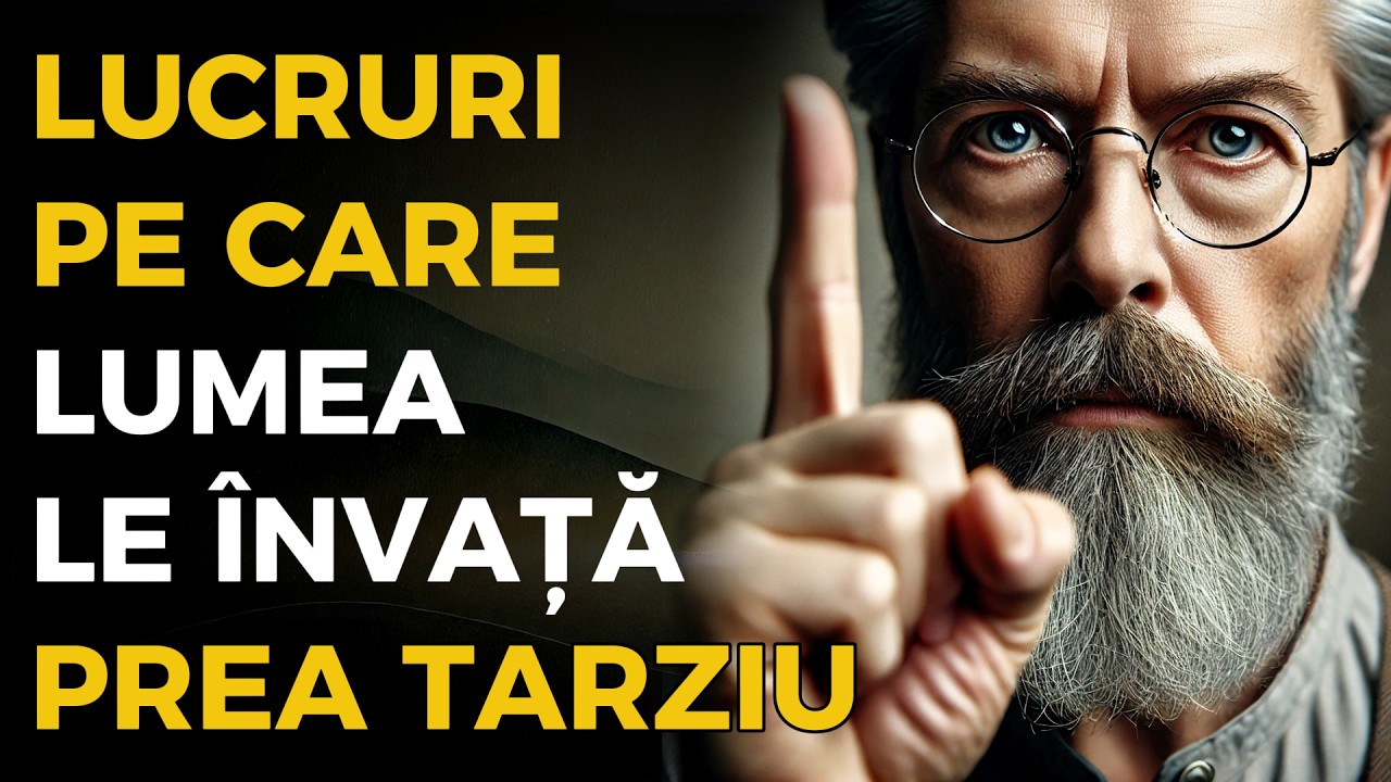 7 Lecții ESENȚIALE pe care LUMEA le învața PREA TÂRZIU | ÎNȚELEPCIUNE STOICA