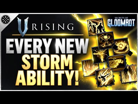 V Rising - New Storm Magic Changes The Game! Every Ability Showcased (Secrets of Gloomrot Update)