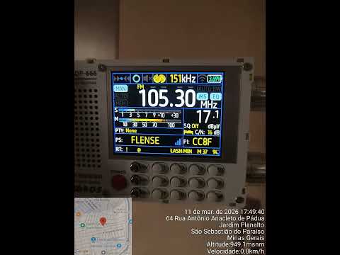 MONTENSE FM 105,3 MHz SANTO ANTÔNIO DO MONTE - MG / OUVIDA EM SÃO SEBASTIÃO DO PARAÍSO - MG