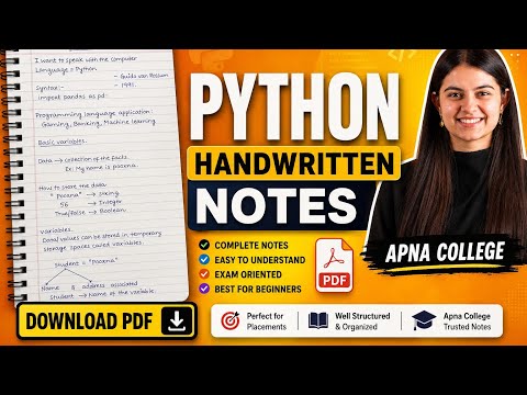 Python Coding In Python Handwritten Notes Of Python