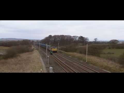 92002 works Mossend Euroterminal to Hams Hall Reception Line passes Elmsfield on the 12/4/13