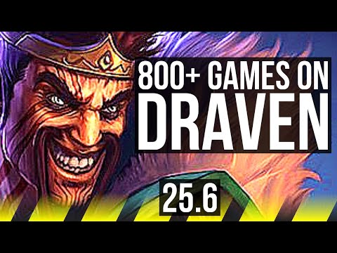DRAVEN & Nautilus vs EZREAL & Rell (ADC) | 800+ games, Dominating | EUW Grandmaster | 25.6