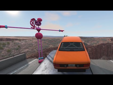 Mommy Long Legs vs Car | Poppy Playtime in BeamNG | Fatal Crash 16