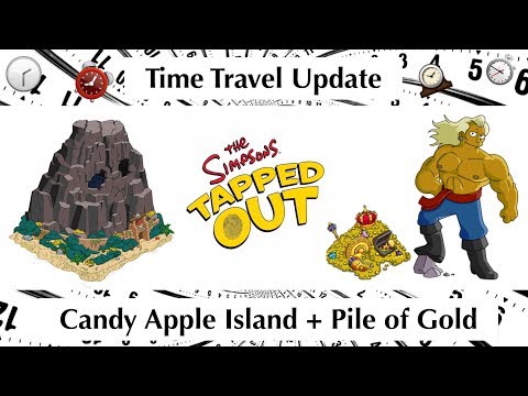TSTO: Time Travel Update: Candy Apple Island + Pile of Gold