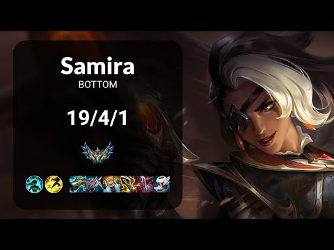 Samira vs Kai'Sa BOTTOM - KR CHALLENGER Patch 14.21
