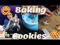 ASMR Baking Sugar Cookies With M Ms And Eating Them