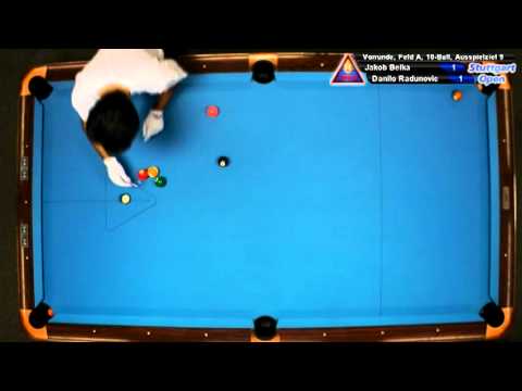 Stuttgart Open 2010 Belka-Radunovic, 10-Ball, Pool Billard
