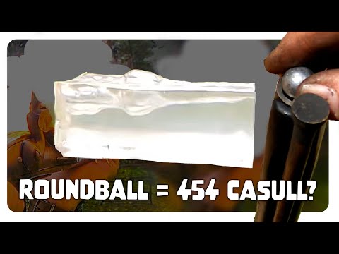 60 Caliber Round Ball Ballistic Gel Test | Flintlock NorthWest Trade Gun