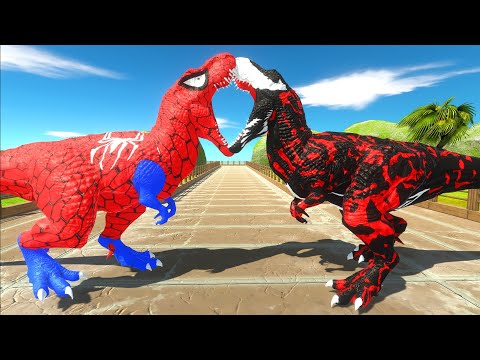 SPIDERMAN T REX DEATH RUN - Jurassic World Evolution 2