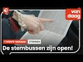Verkiezing coördinator over de eerste dag stemmen