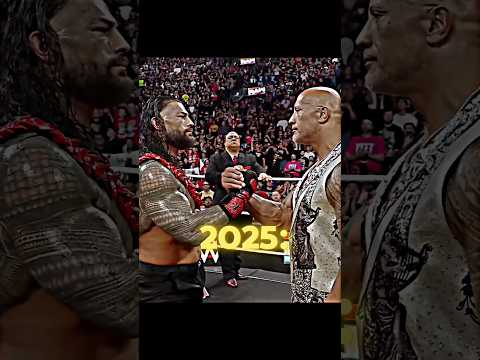 Roman Reigns & Rock 2014🤯 vs 2025🥹 edit 🩵
