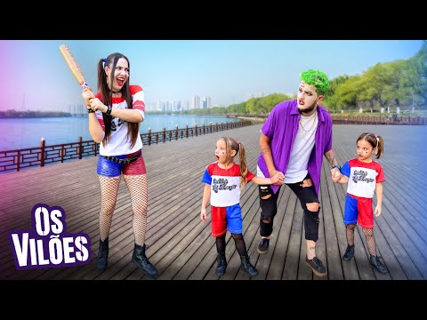 OS VILÕES em: O CORINGA SEQUESTROU AS ARLEQUININHAS - O filme | Larissa Gaino