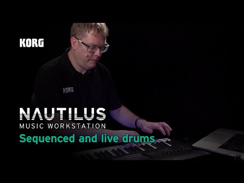 Korg Nautilus – step sequenced and live drums