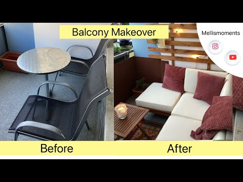 Tristen Balkon neu gestalten 3,8 qm - Redesign a dull balcony 3,8 sqm