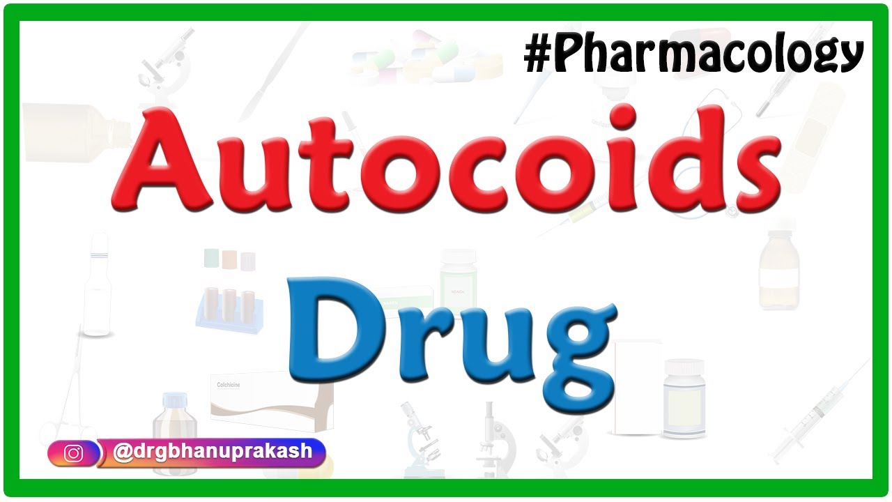 Autocoids Pharmacology - Drug Of Choice : Neet Pg