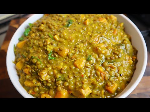 How To Make Sweet Potato And Lentil Curry | Curry Sweet Potato| Lentil Curry | Vegan Food