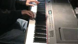 Video thumbnail for Slow Blues Piano on Yamaha P-250 by Robert Sands by keyboy111