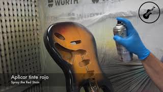 Cómo pintar tu guitarra en SUNBURST 3 Tone con Spray Nitro
