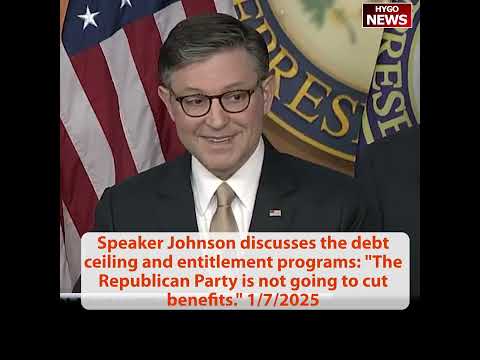 Speaker Johnson: Intention is to increase debt limit in massive Trump agenda bill, not cut benefits