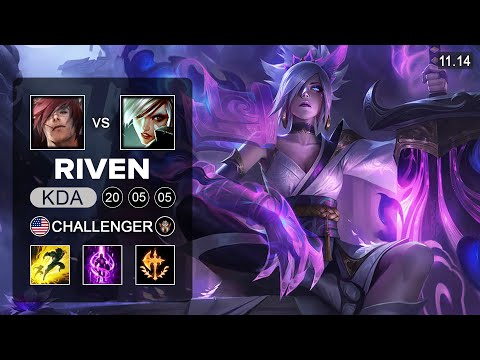Adrian Riven Top vs Sett - NA Challenger Patch 11.14