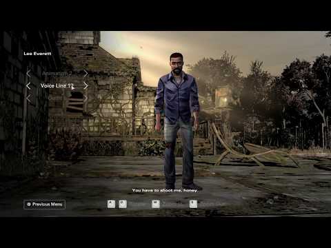 The Walking Dead: Definitive Series - Season 1 Lee's Animations, Voice Lines & Skins