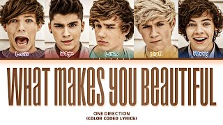 Download lagu One Direction - What Makes You Beautiful (Color Coded Lyrics) mp3