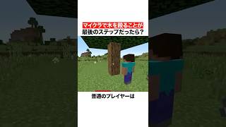 マイクラで木を殴ることが最後のステップだったら？