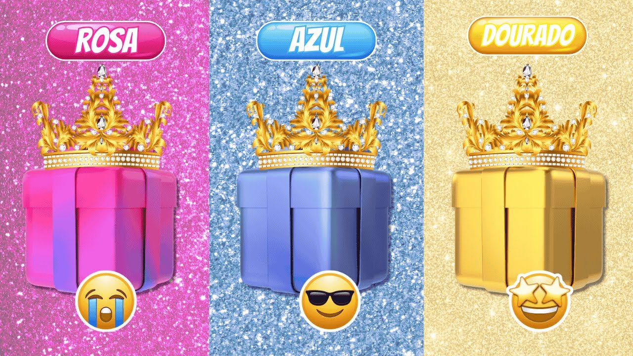 ESCOLHA SEU PRESENTE! | CUIDADO! Nem todos os presentes são bons... Rosa, azul ou dourado?