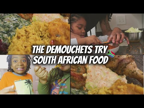 🇿🇦 AMERICAN FAMILY COOK SOUTH AFRICAN FOOD For The First Time! | Sunday Kos 7 Colours Meal