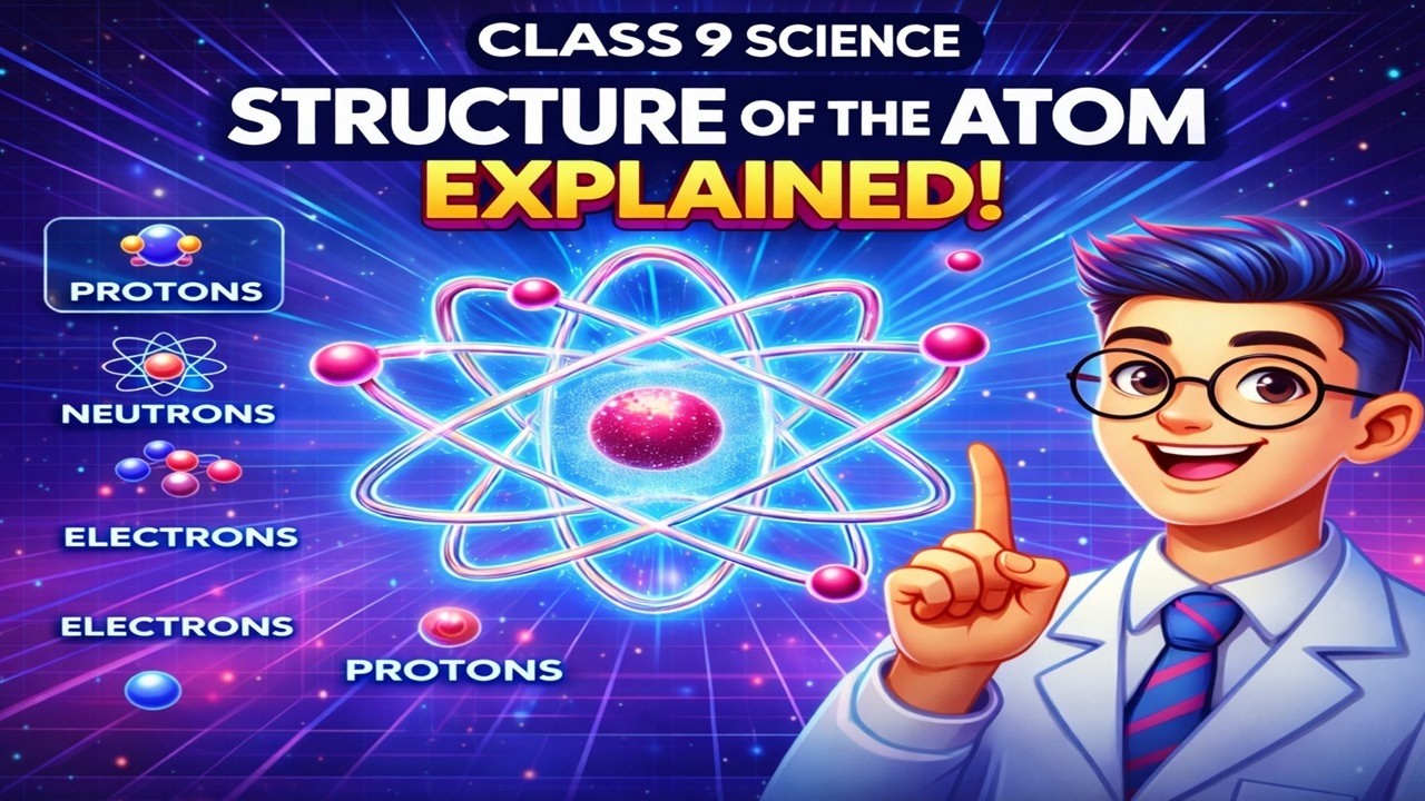 CBSE Class 9 || Chemistry || Structure of the atom || Animation || in English