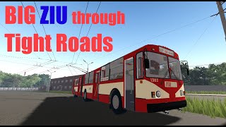 Big ZIU through Tight Roads | Roblox | OSVed's Trolleybuses place (TRP 2.0) | #7