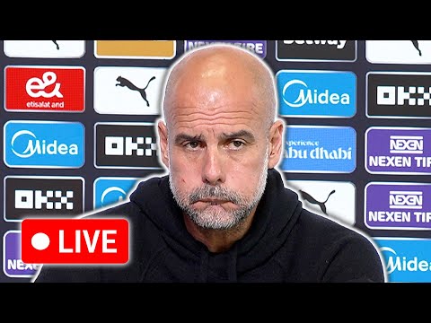 🔴 LIVE | Pep Guardiola pre-match press conference | Man City v Everton