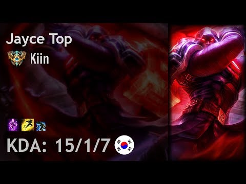 Jayce Top vs Tryndamere - Kiin - KR Challenger Patch 7.17