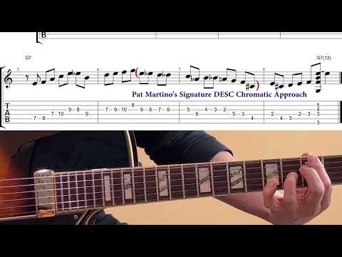 G7 Desc Chromatic Jazz Exercise - Pat Martino Style