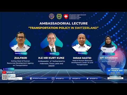 Ambassadorial Lecture "Transportation Policy In Switzerland"