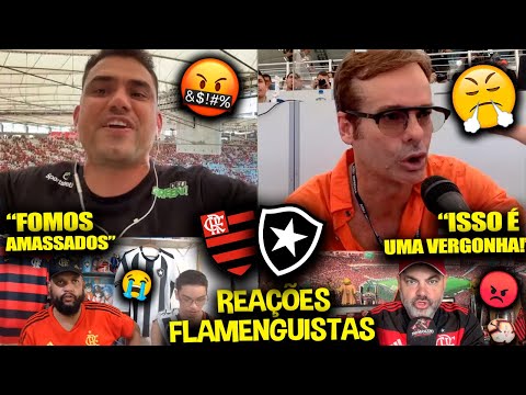 REAÇÕES dos FLAMENGUISTAS FURIOSOS com a DERROTA - FLAMENGO 0X2 BOTAFOGO [REACT BRASILEIRÃO 2024]