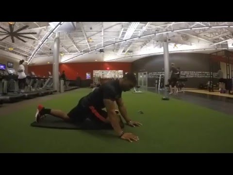 Modified pigeon stretch