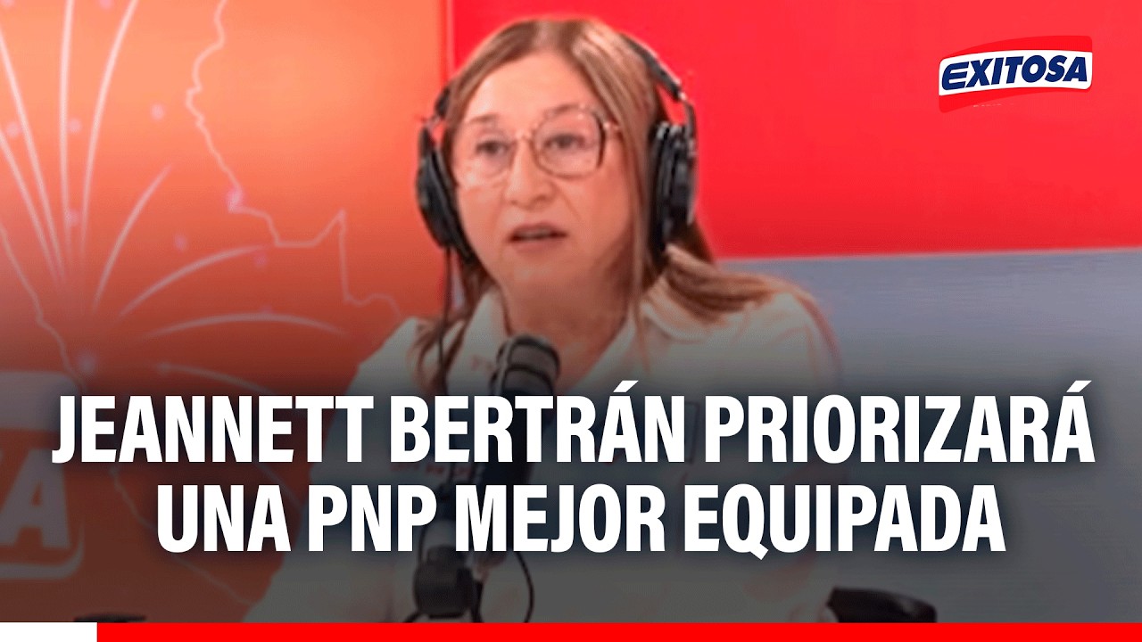 🔴🔵Policía Nacional debe ser mejor equipada con el presupuesto actual, según Jeannett Bertrán